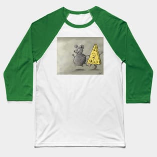 Mouse and Cheese Baseball T-Shirt